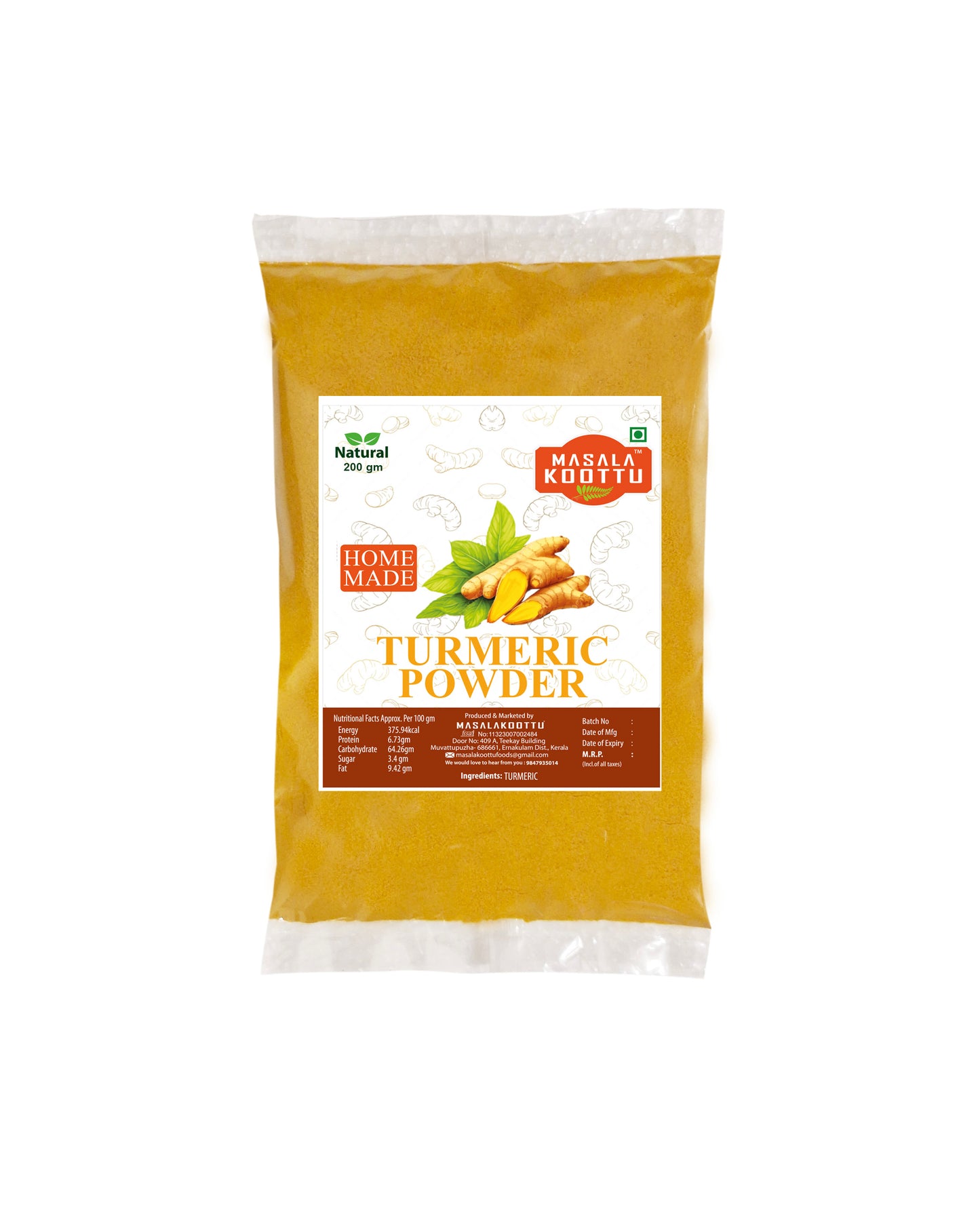 TURMERIC POWDER 200 gm