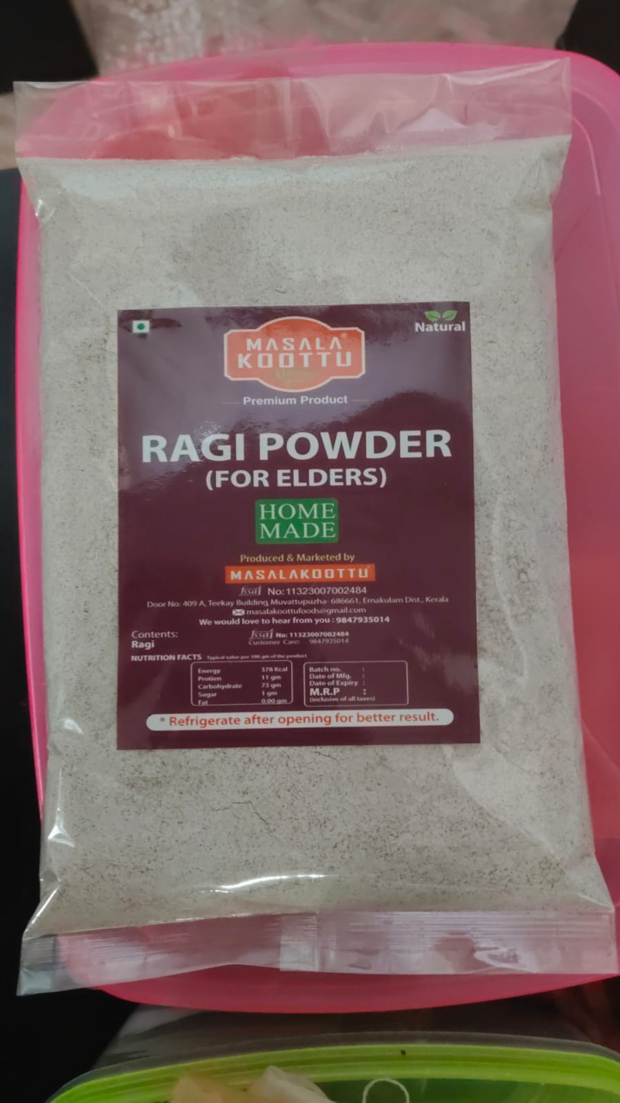 RAGI POWDER ELDERS 500 gm
